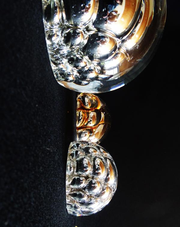 Close-up of Silver and Gold Explosionspheres