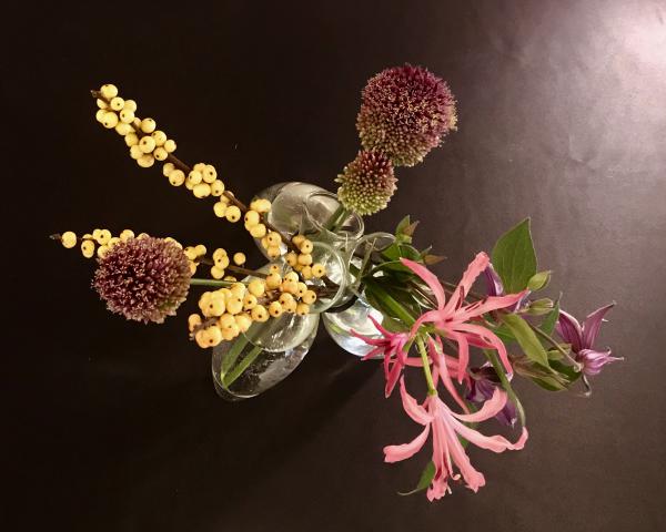 Three Flower Vase, medium. Perfect for arranging flowers.